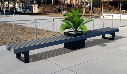 Banquette Contemporaine double jardinière