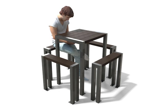 Table haute Élégance assis-debout