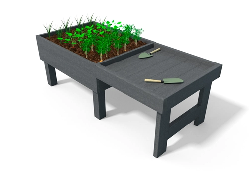 Table rempotage sur pieds (version haute)