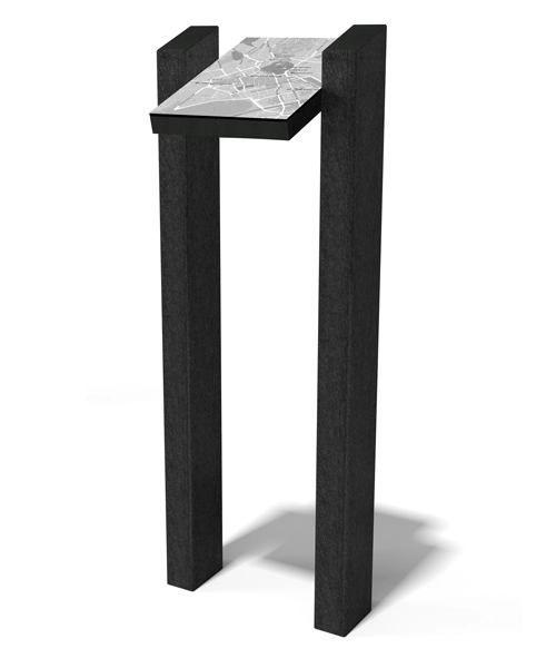 Table d'information 2 pieds