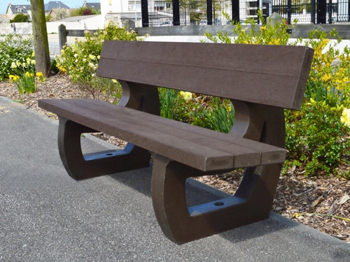 Banc plastique recyclé Parc