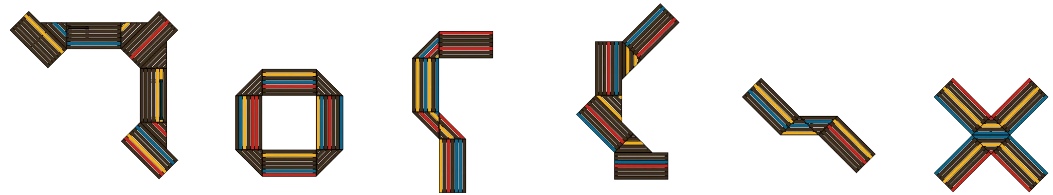 Banquette Triangle (tricolore)